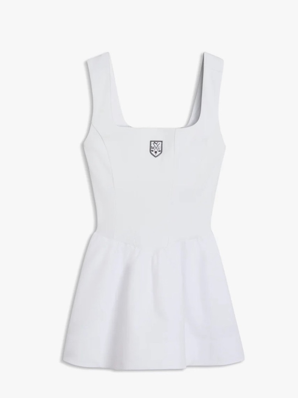 Puma White Square-Neck Mini Dress